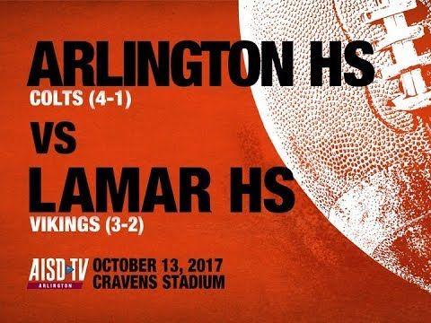 Lamar Vikings Logo - 2017 Football: Arlington Colts at Lamar Vikings - YouTube