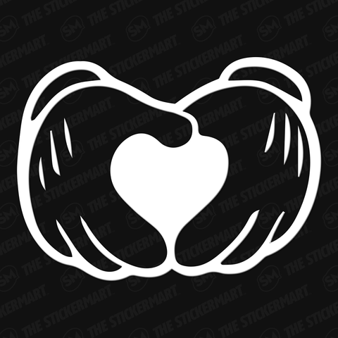 Mickey Hands Logo - Disney Mickey Mouse Hands Heart Vinyl Decal