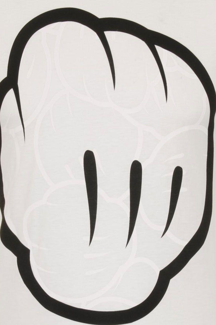 Mickey Hands Logo - Bloc28 Mickey Hands Logo Tee In White