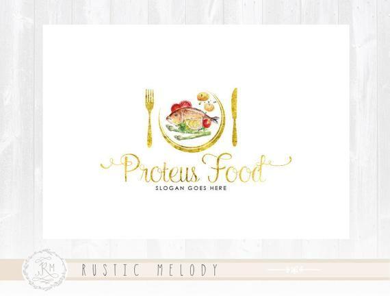 Rustic Food Logo - Food Logo Design Restaurant Logo Rustic Logo Diet Logo Design | Etsy