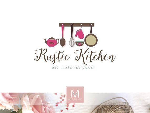 Rustic Food Logo - Kitchen Logo, Food Logo Design, Boutique Logo ,Rustic Kitchen Logo ...