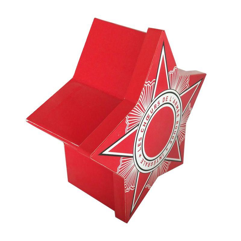 Red Pointed Logo - Red Five-pointed Star Custom Logo Printed Packaging Box - Buy Red ...