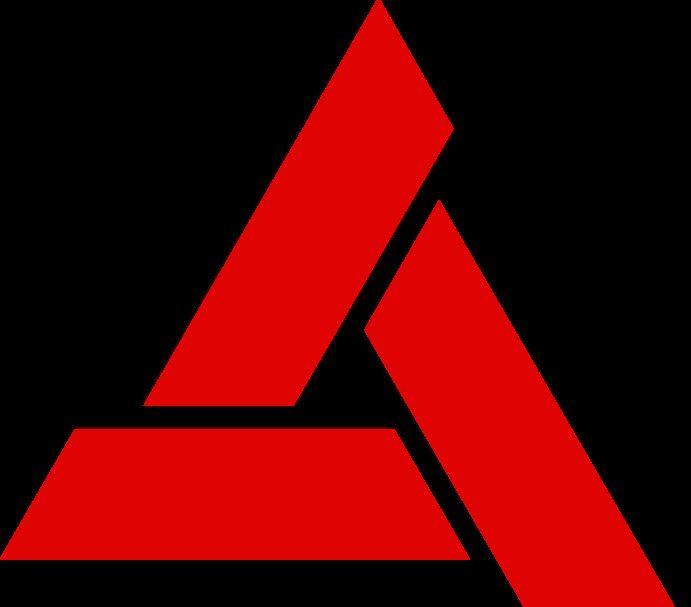 All Black and Red Logo - Red a Logos