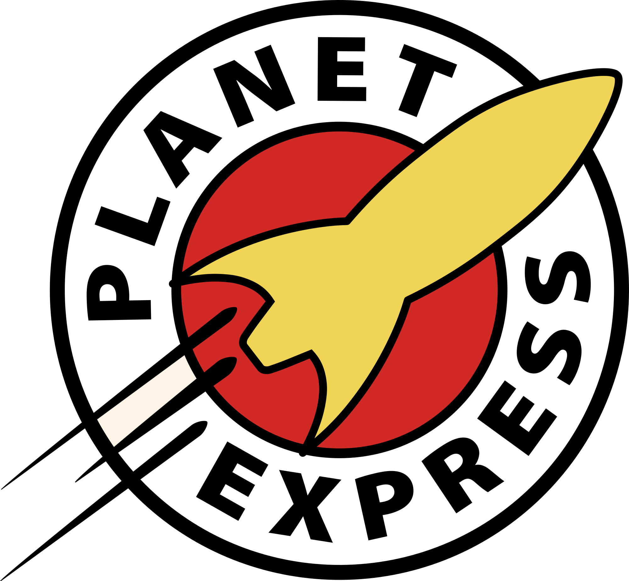 Planet Express Logo - Futurama Planet Express.svg