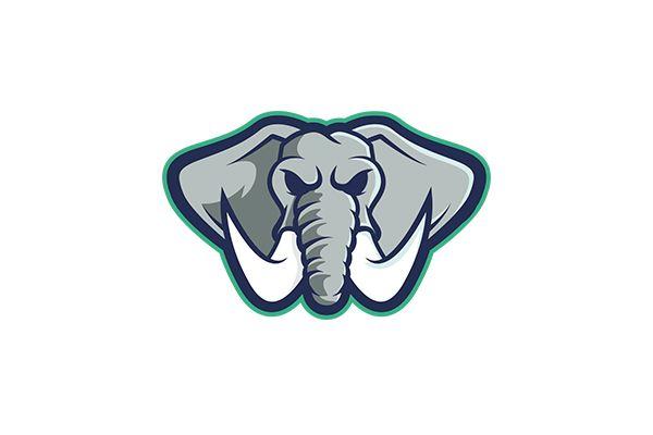 Elephant Head Logo - Grey elephant head Logos