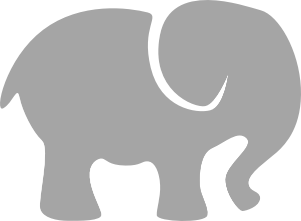 Grey Elephant Logo - Gray Elephant Clip Art at Clker.com - vector clip art online ...