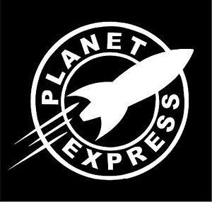 Planet Express Logo - Futurama Planet Express Logo sticker decal - (Fry Leela Bender ...