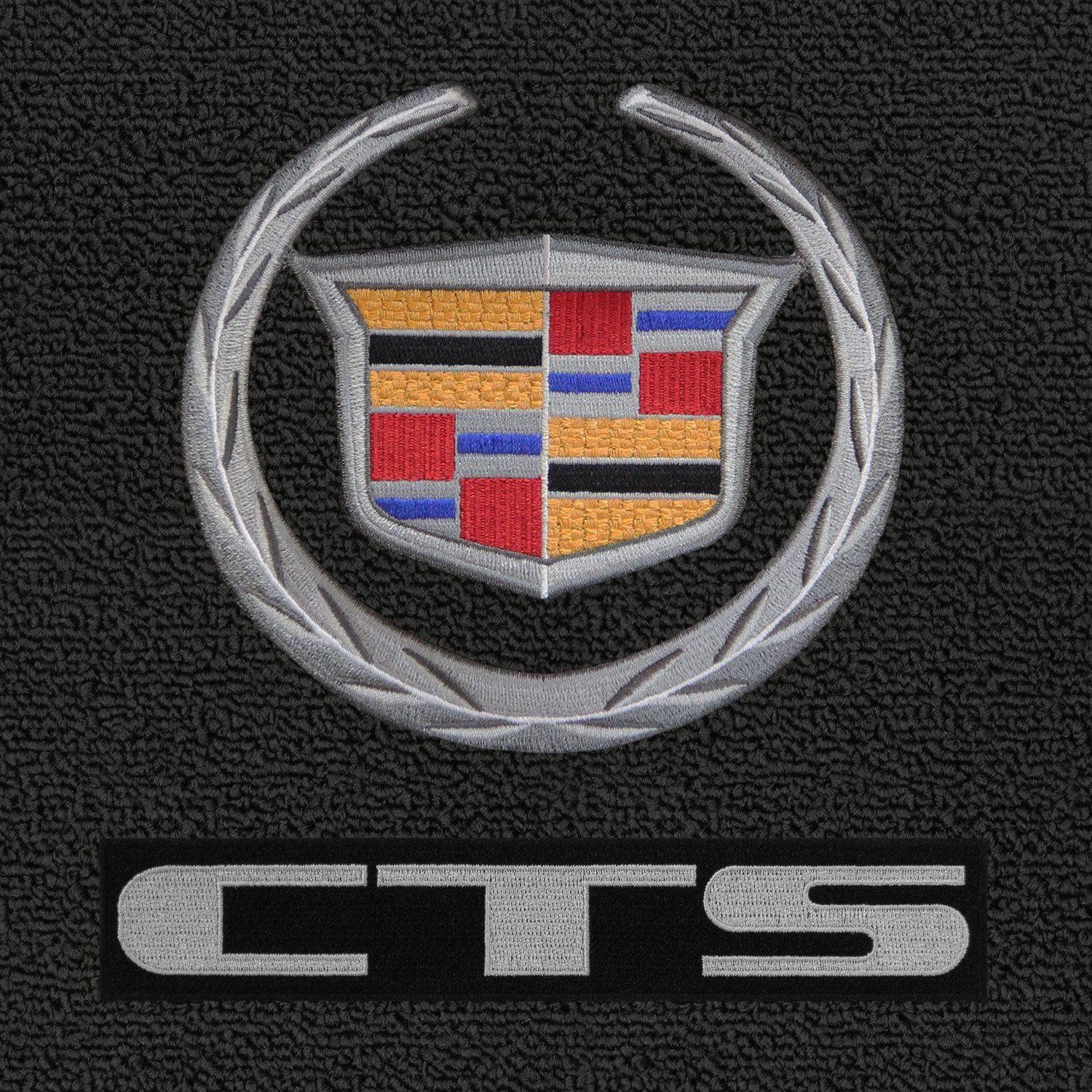 Silver Cadillac Logo - Lloyd Mats Loop Ebony Front Floor Mats For CTS