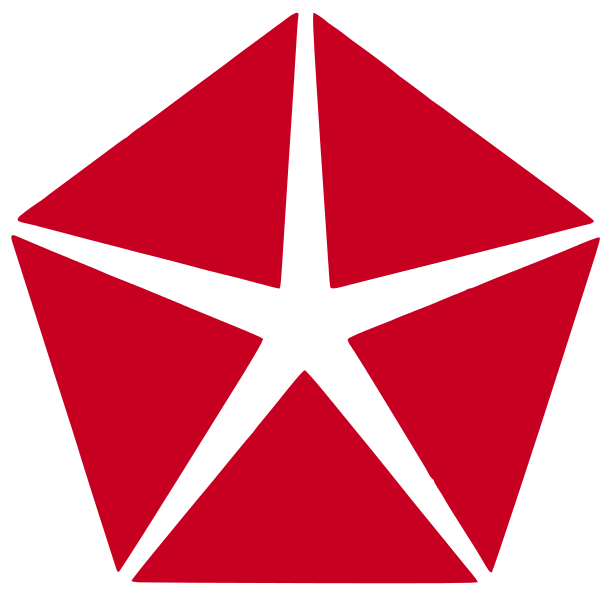 Red Pentagon Logo - Dodge Red Pentastar.svg