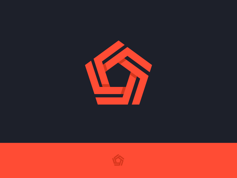 Red Pentagon Logo - pentagon symbol by Luis Lopez Grueiro | Dribbble | Dribbble