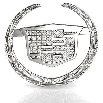 Silver Cadillac Logo - Diamond Cadillac Emblem | Cadillac Accessorizing | Cadillac, Cars ...