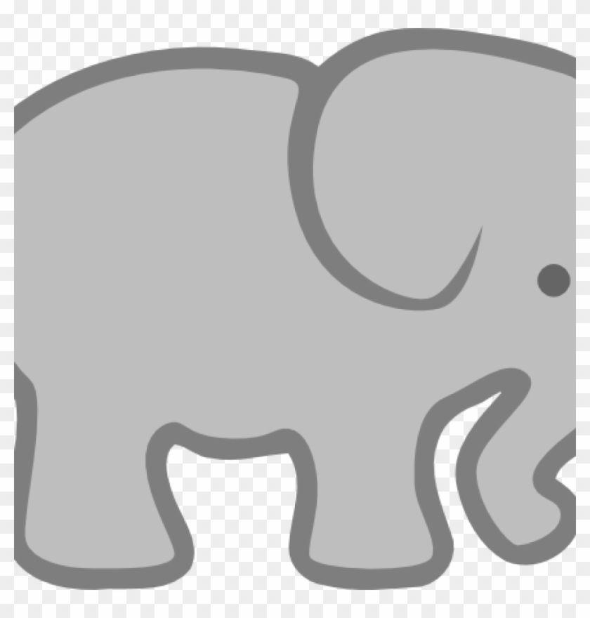Grey Elephant Logo - Elephant Clipart Outline Gray Elephant Outline Clip - Ivory Ella ...