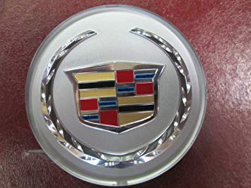 Silver Cadillac Logo - Amazon.com: GM # 19165750 Center Cap - Colored Cadillac Wreath ...