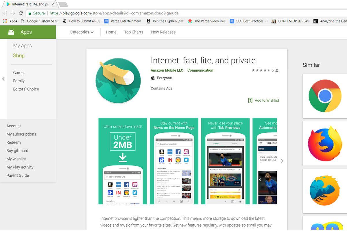 Internet Web Browser Logo - Amazon made an efficient Android browser called Internet, and it's