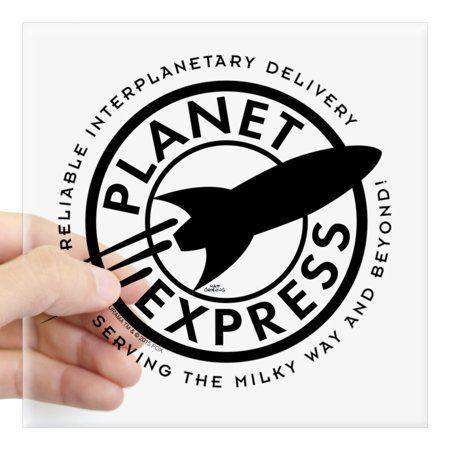 Planet Express Logo - CafePress - Planet Express Logo Square Sticker 3