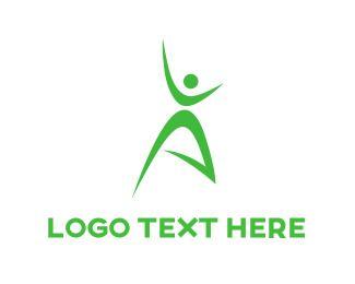 Green Person Logo - Fitness Logo Maker | Create Your Own Fitness Logo | Page 2 | BrandCrowd