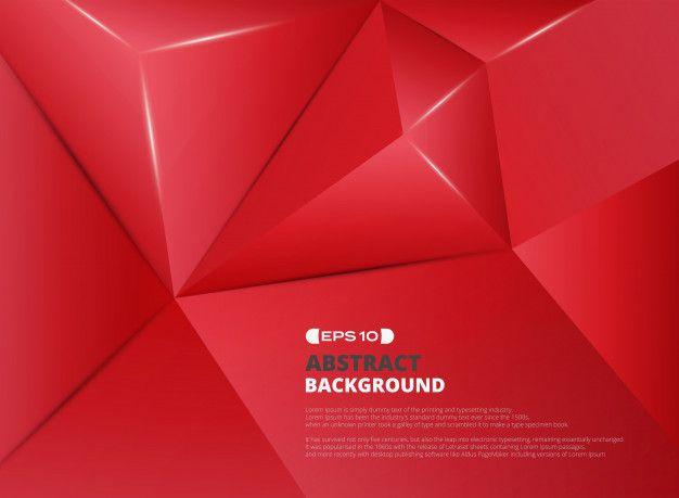 Red Pentagon Logo - Red pentagon pattern background. Vector | Premium Download