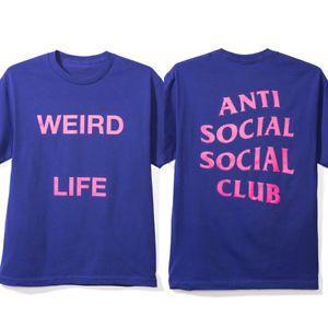 Purple Anti Social Social Club Logo - Anti Social Social Club ASSC Logo T-Shirt THUG Purple Tee Weird Life ...