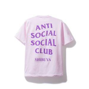 Purple Anti Social Social Club Logo - DS Anti Social Social Club ASSC Purple Logo Shibuya Pink Tee Shirt ...