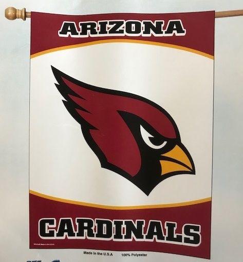 Silver Bird Red Banner Logo - Arizona Cardinals House Flag NFL Retro Logo