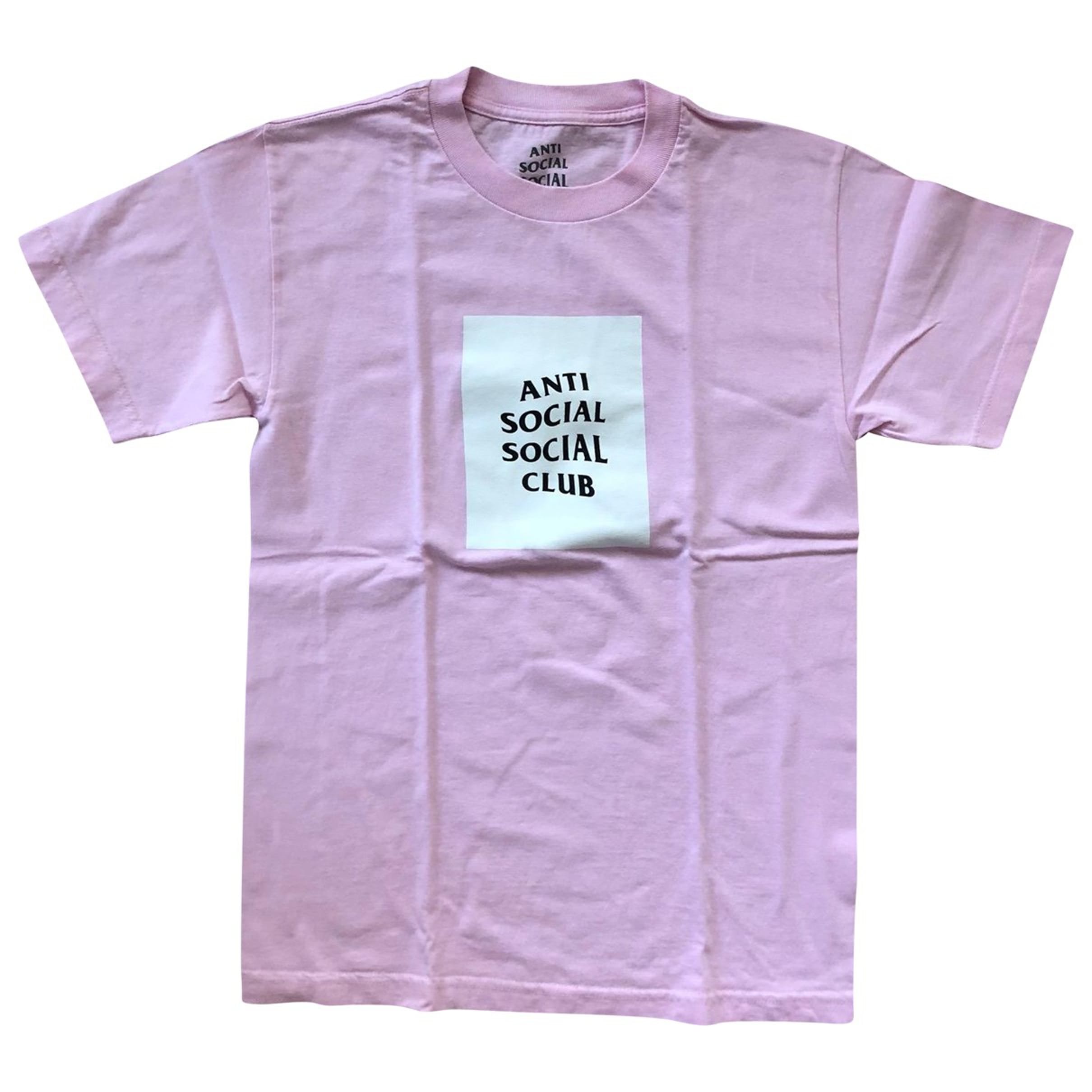 Purple Anti Social Social Club Logo - Pink cotton t-shirt Anti Social Social Club Pink size S ...