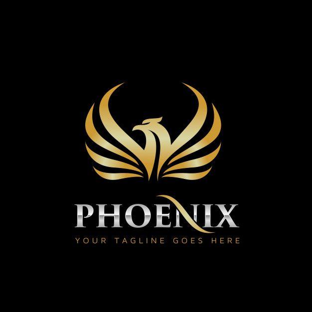 Phoenix Logo - Gold phoenix logo design Vector | Premium Download