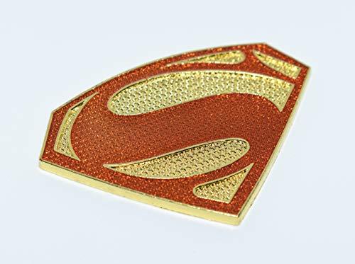 Orange Superman Logo - Incognito 7 Metal 3D Laxury Marvel Superman Logo Emblem Body Side