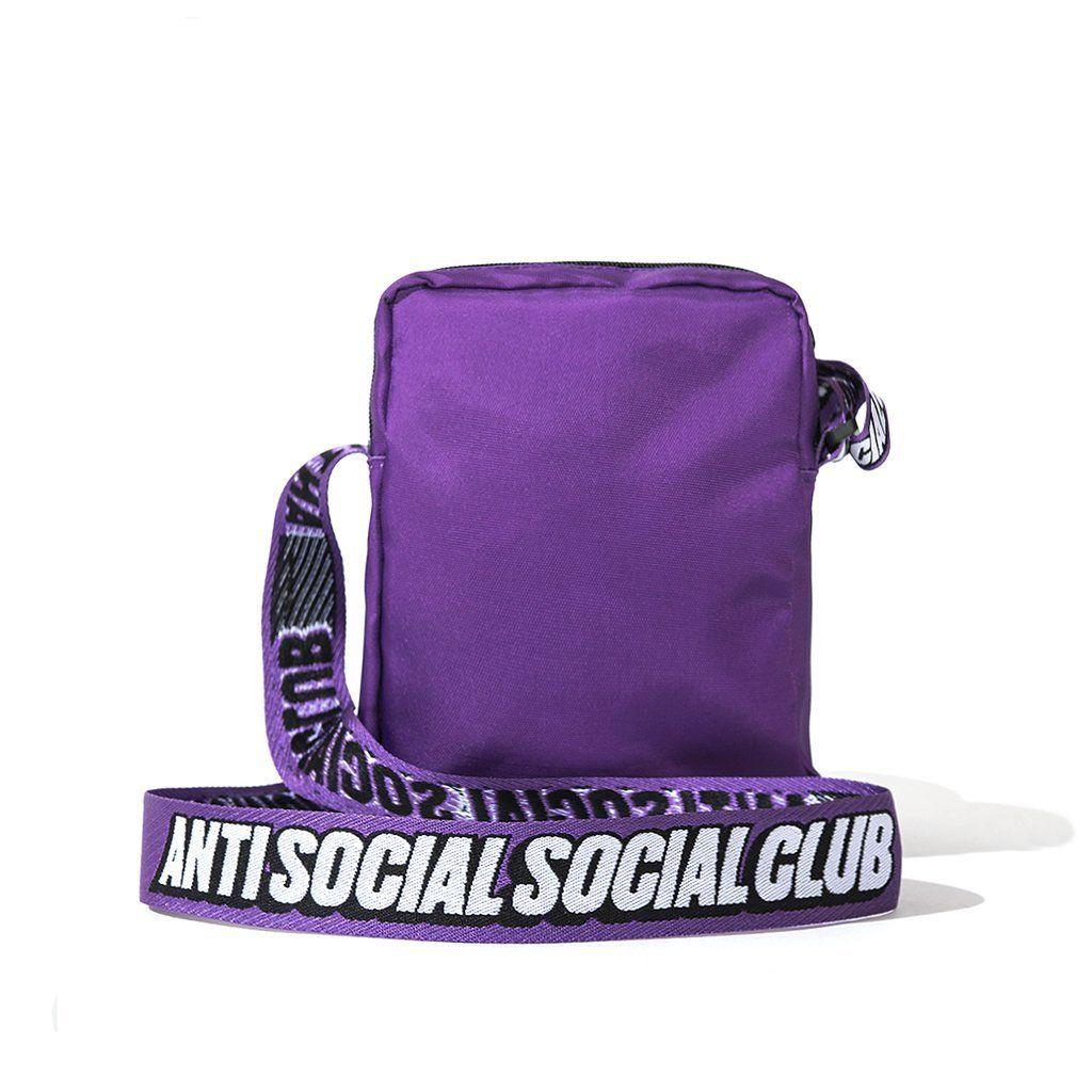 Purple Anti Social Social Club Logo - AntiSocialSocialClub PURPLE SIDE BAG -PURPLE – Popcorn General Store