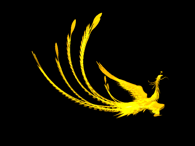 Gold Phoenix Logo - Golden Phoenix 3D model Maya files free download