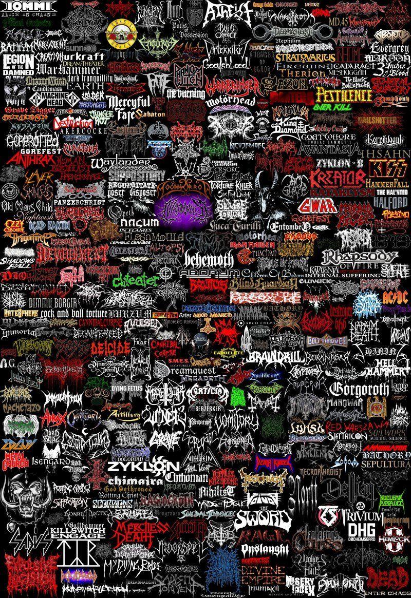 Ametal Rock Band Logo - Metal bands logos. Heavy Metal! \m/. Metal bands