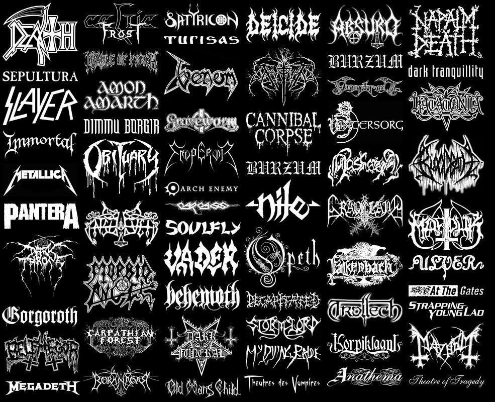 Rock and Metal Band Logo - 7 Best Band Logos images | Metal band logos, Music, Bands
