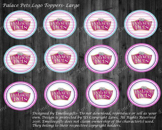 Palace Pets Logo - Items similar to Princess Palace Pets Logo Toppers ~INSTANT DOWNLOAD ...