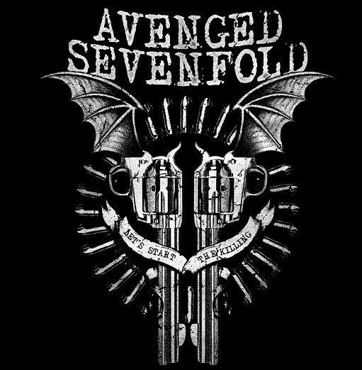 Avenged Sevenfold Bat Logo - Avenged Sevenfold Bat Guns T-Shirt - Rockzone