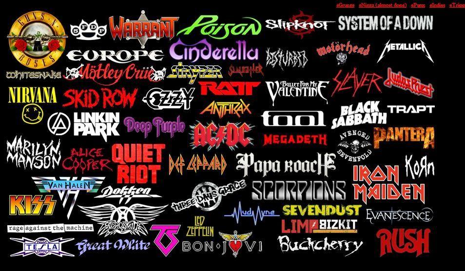 Best Rock Band Logo - Eat This ! Rock & Metal : eHeadbanger.com , a great new site with ...