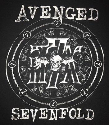 Avenged Sevenfold Bat Logo - AVENGED SEVENFOLD A7X Skull Bat Wings Logo Black T Shirt Mens Small