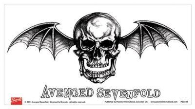 Avenged Sevenfold Bat Logo - Sticker AVENGED SEVENFOLD. Avenged Sevenfold