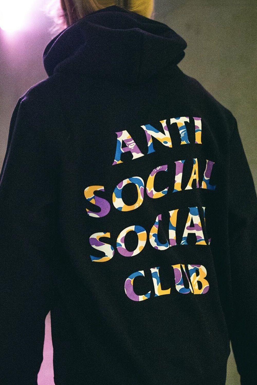 Purple Anti Social Social Club Logo - Anti Social Club x BAPE Collaboration Revealed – PAUSE Online ...