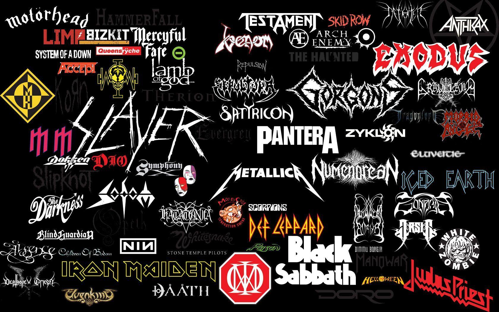 Rock and Metal Band Logo - Bands | Metal bands list - List of metal bands - Metal band names ...