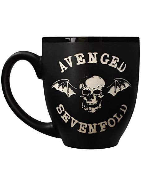 Avenged Sevenfold Bat Logo - Avenged Sevenfold Bat Logo Mug matt black: Amazon.co.uk: Kitchen & Home