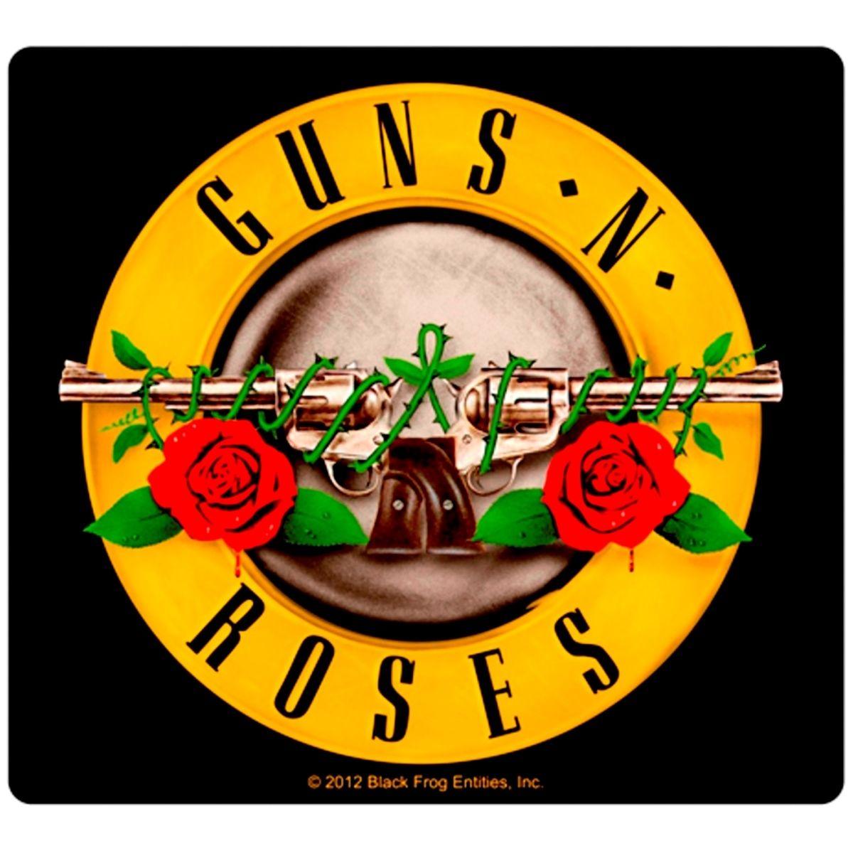 Ametal Rock Band Logo - Sticker Guns N' (and) Roses Band Name & Logo Art Heavy Metal ...