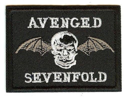 Avenged Sevenfold Bat Logo - Avenged Sevenfold Iron-On Patch Rectangle Death Bat Logo – Rock Band ...