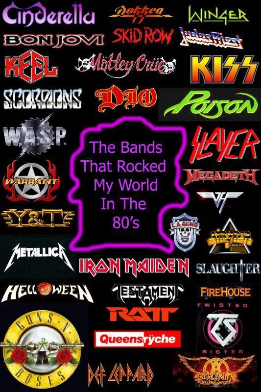 Ametal Rock Band Logo - 80's metal bands image' Singers & Bands