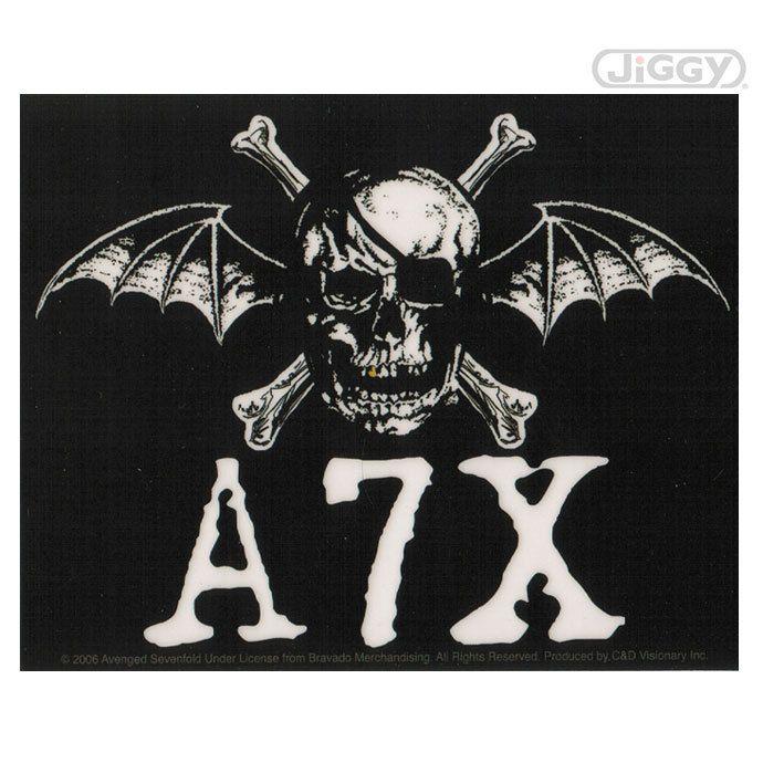 Avenged Sevenfold Bat Logo - Avenged Sevenfold sticker of the Death Bat logo. Measures 4