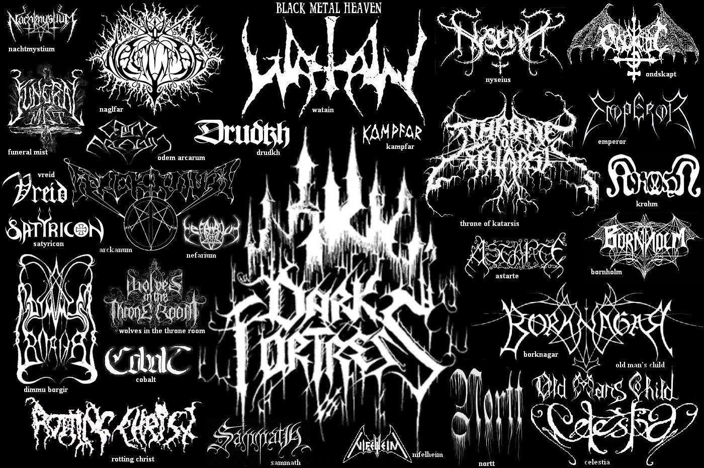 Ametal Rock Band Logo - may the devil take us: Black Metal Logos