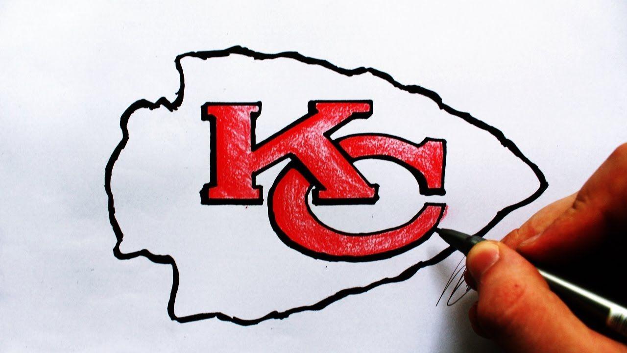 Chiefs Logo - Como Desenhar a logo do Kansas City Chiefs - (How to Draw Chiefs ...