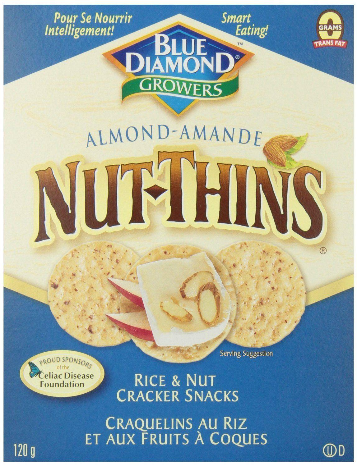 Blue Diamond Nut Thins Logo - Blue Diamond Nut-Thins - Sea Salt - Goodness Me!