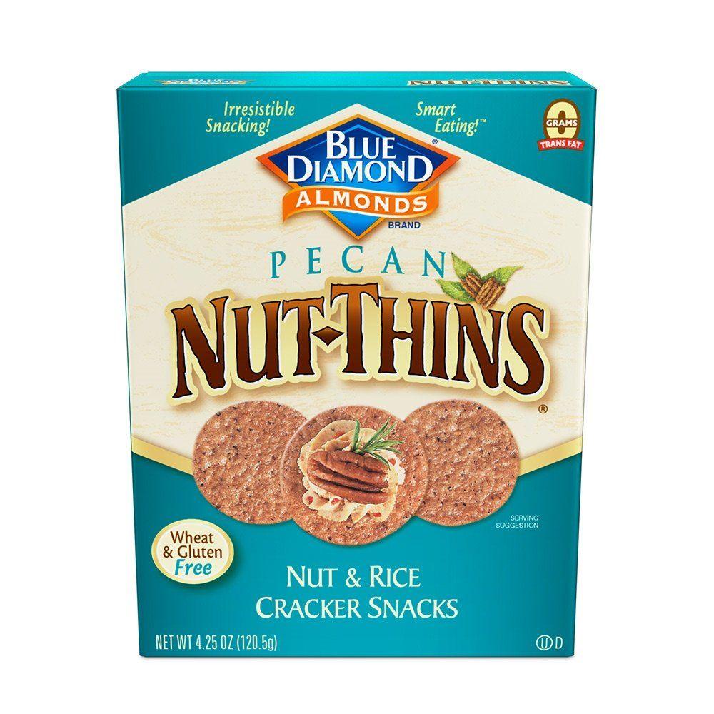 Blue Diamond Nut Thins Logo - Blue Diamond Almonds Nut Thins Cracker Snacks, Original