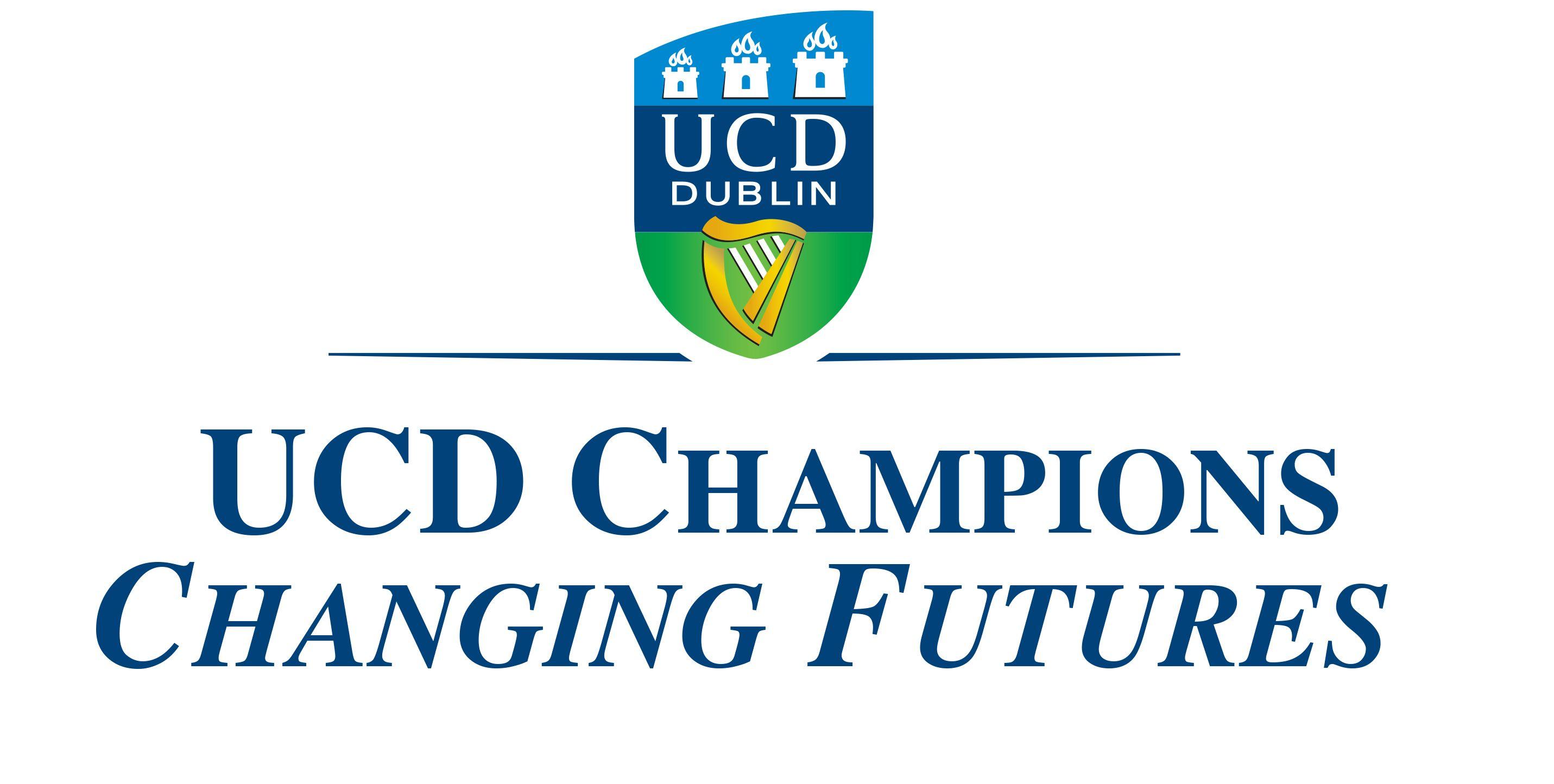 Blue Dublin Logo - UCD Champions logo Blue - UCD Foundation