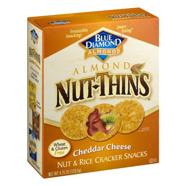 Blue Diamond Nut Thins Logo - Blue Diamond Almonds Nut Thins Almond Cheddar Cheese 4.25OZ. Angelo