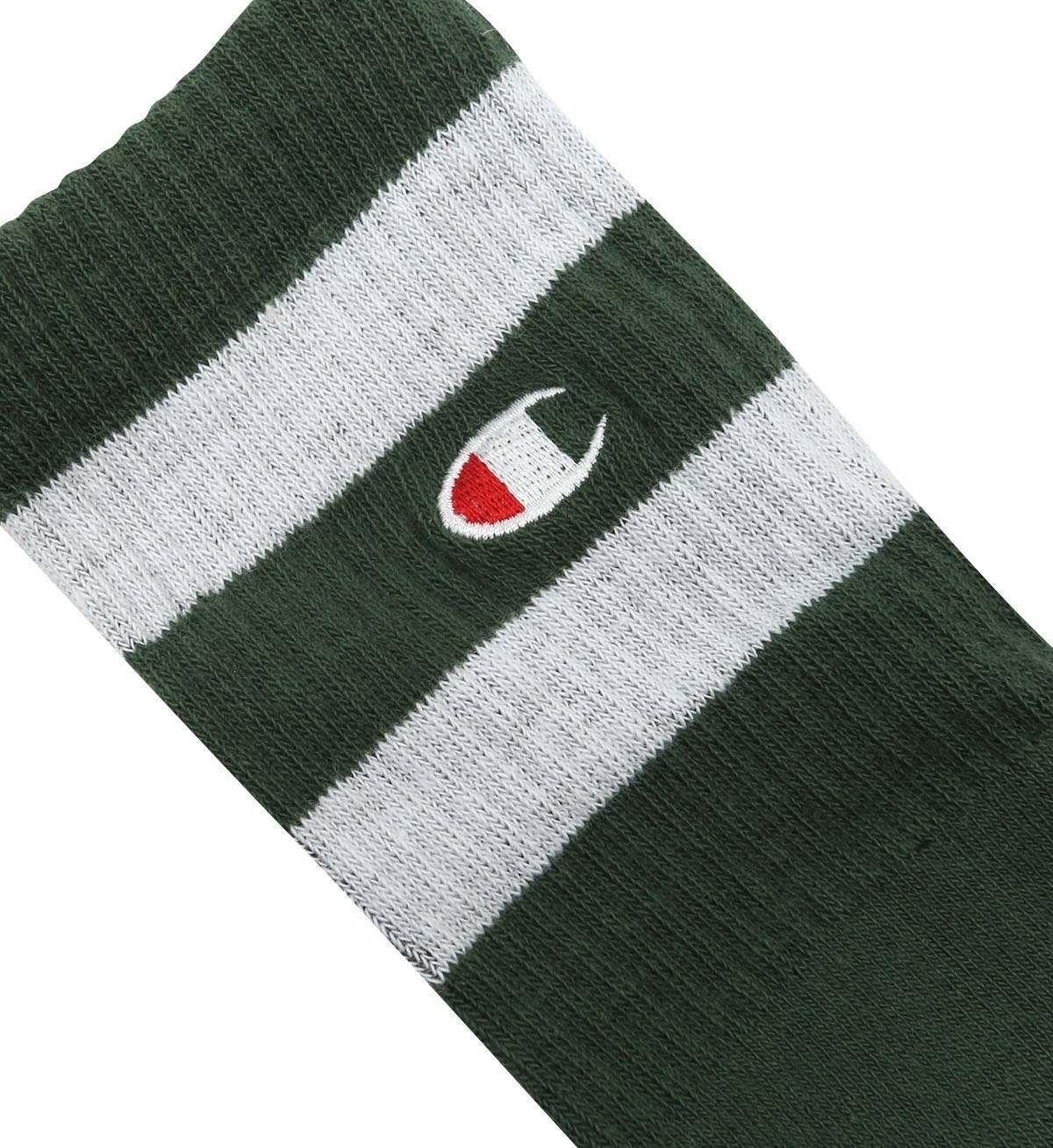 Green White C Logo - Champion Crew Sock Green / White | 5Pointz
